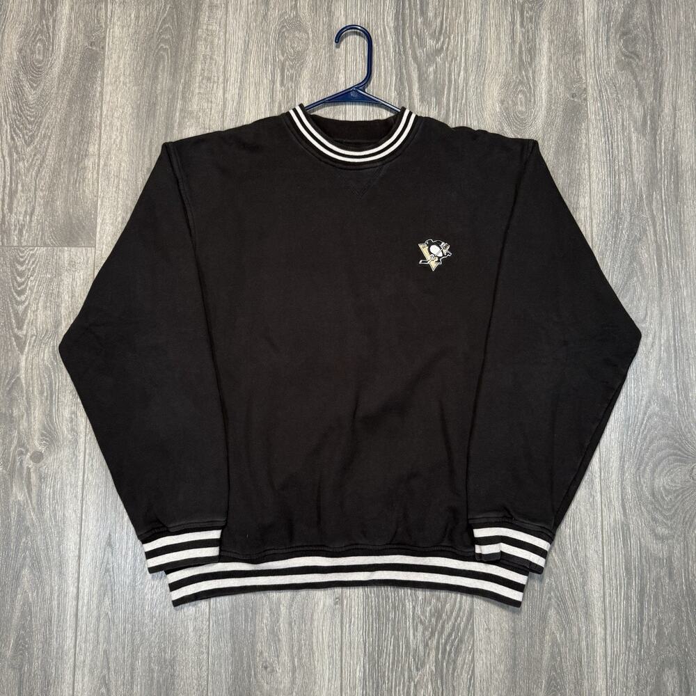 VTG 90s Pittsburgh Penguins NHL Hockey Logo Sweatshirt Sz XL Cutter And Buck